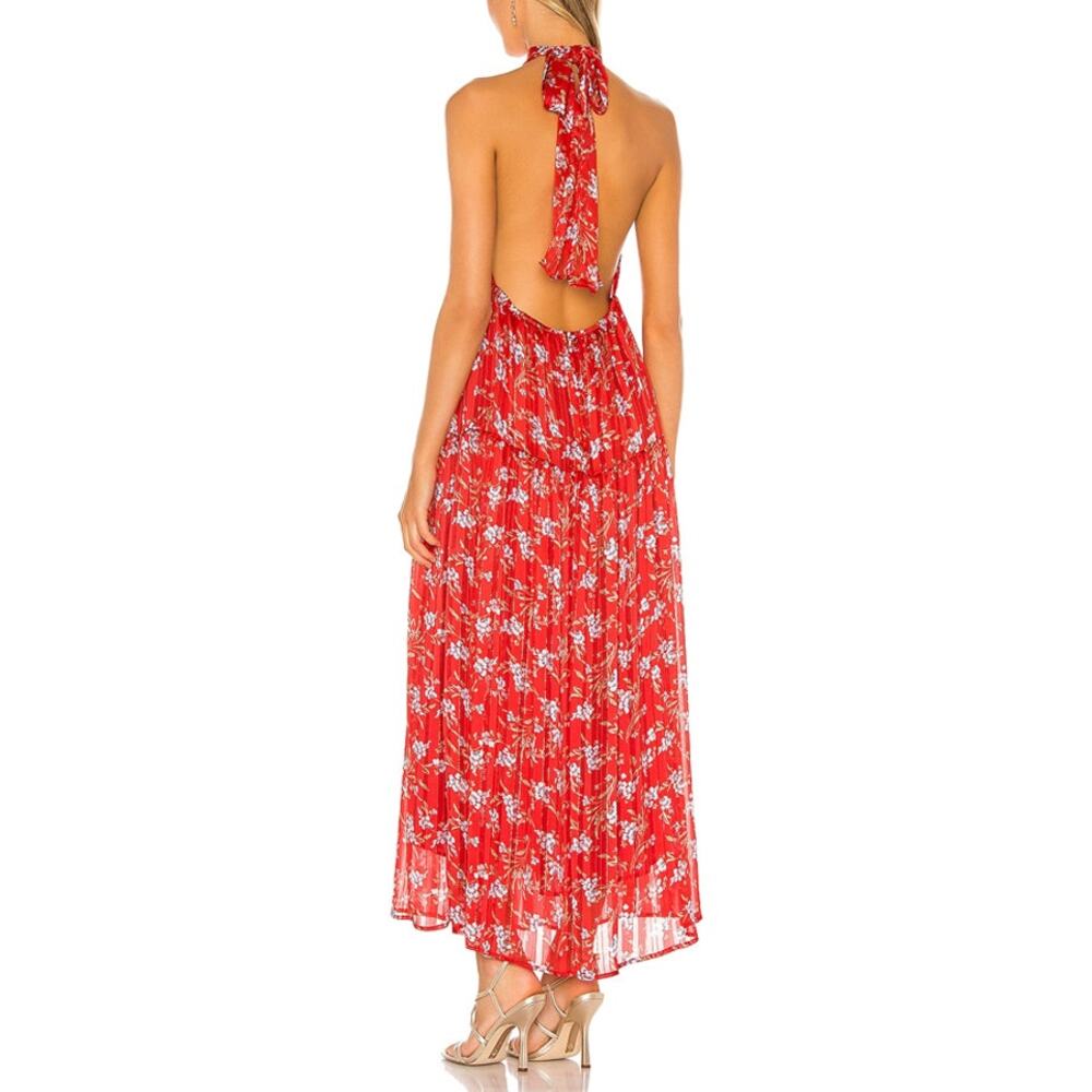 Sabina Musayev Hawaii Dress in Red Ditsy Floral Size S - Picture 2 of 6